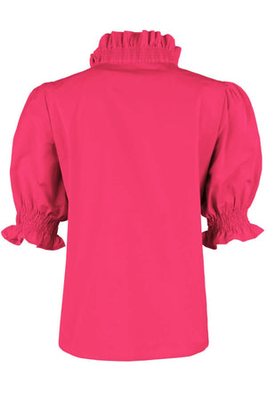 CiCi Shirred Shirt Fuschia