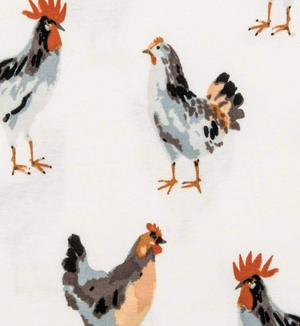 Chicken Organic Cotton NB Gown & Hat