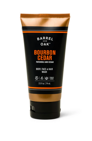 Hair, Face, and Body All-In-One Wash - Bourbon Cedar 2.5 fl oz.