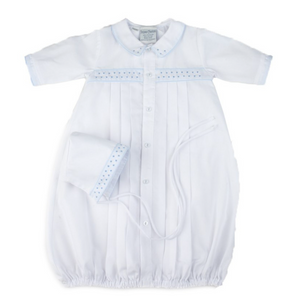 Boys Embroidered Gown & Hat