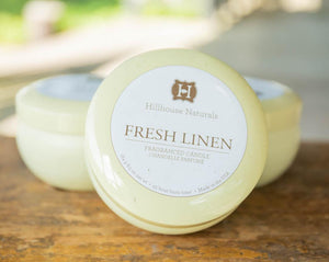 Fresh Linen Tin Candle  6.5oz