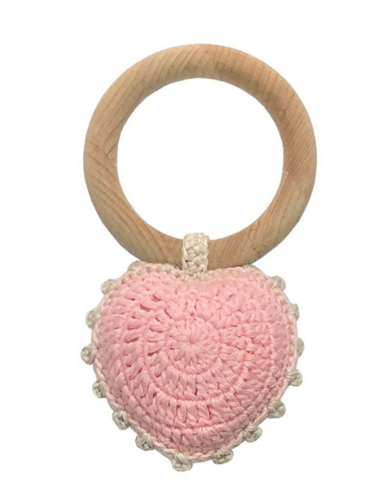 Crochet Heart Rattle