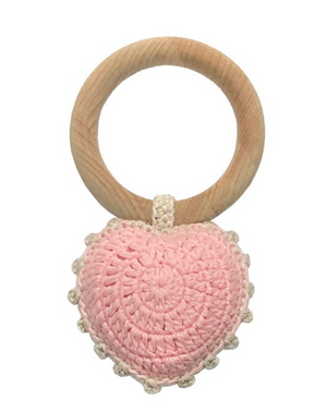 Crochet Heart Rattle