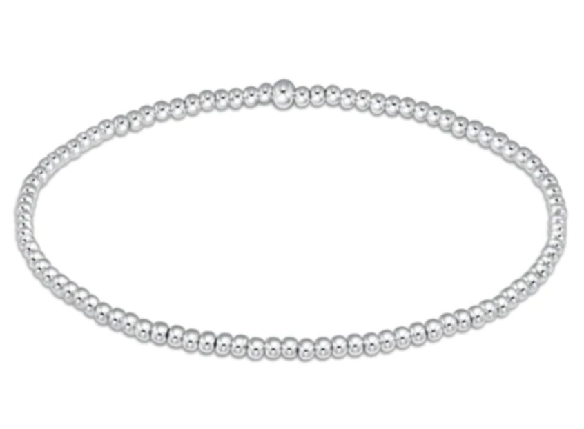 
            
                Load image into Gallery viewer, Classic Sterling 2mm Bead Bracelet
            
        
