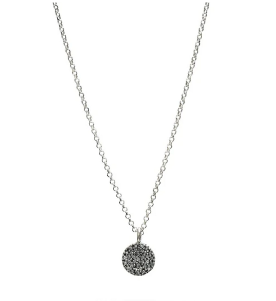Cosmos Disc Necklace Sterling Silver