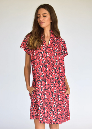 
            
                Load image into Gallery viewer, Vicki Dress Red &amp;amp; Navy
            
        