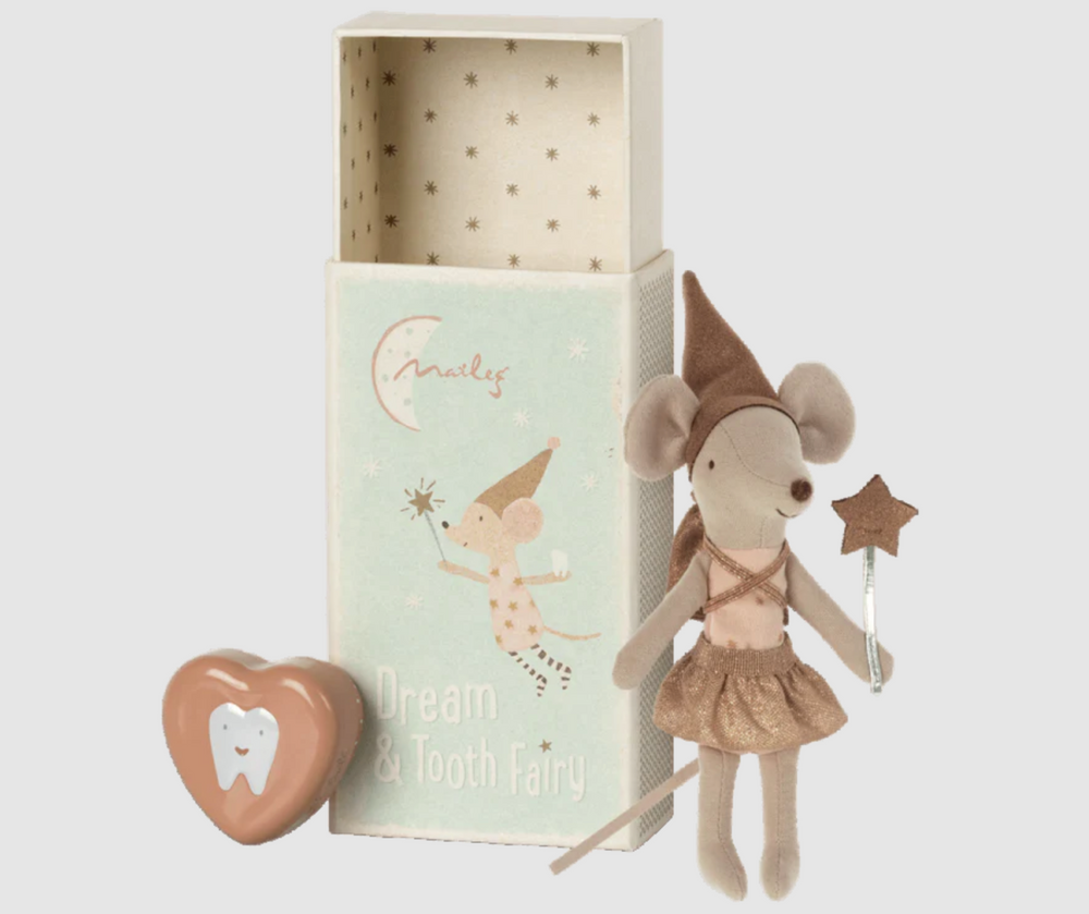 Tooth Fairy Mouse in Matchbox