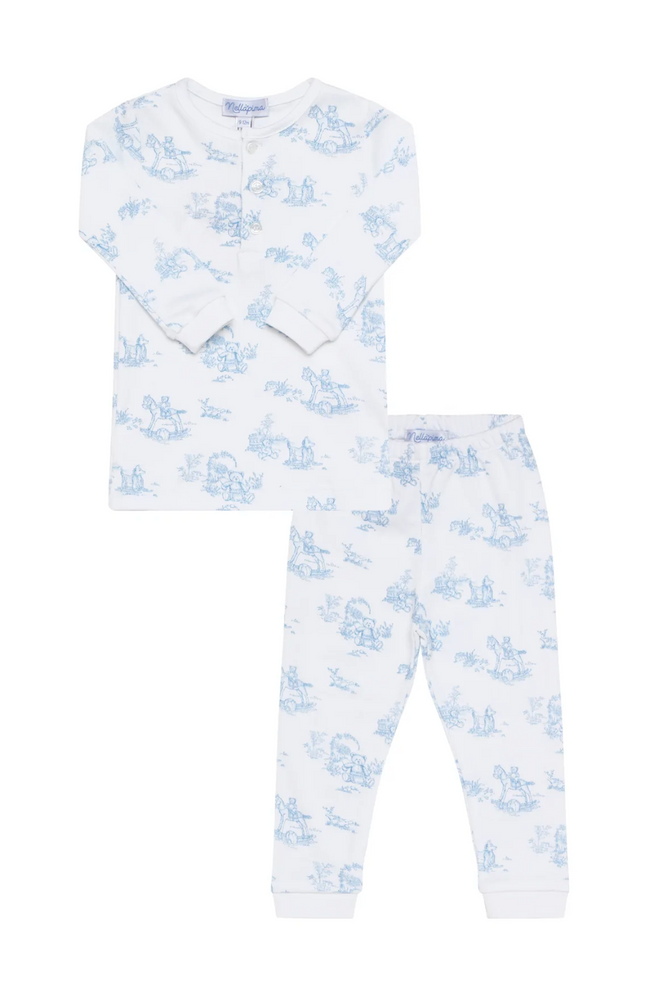 Blue Toile Pajamas