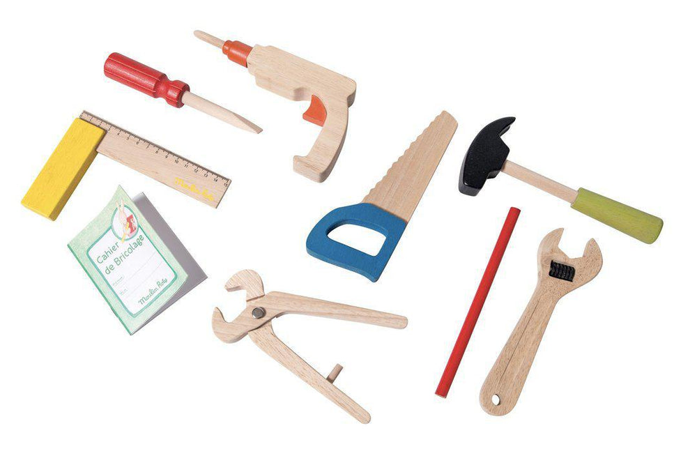 "I am Working" Wooden Tool Set