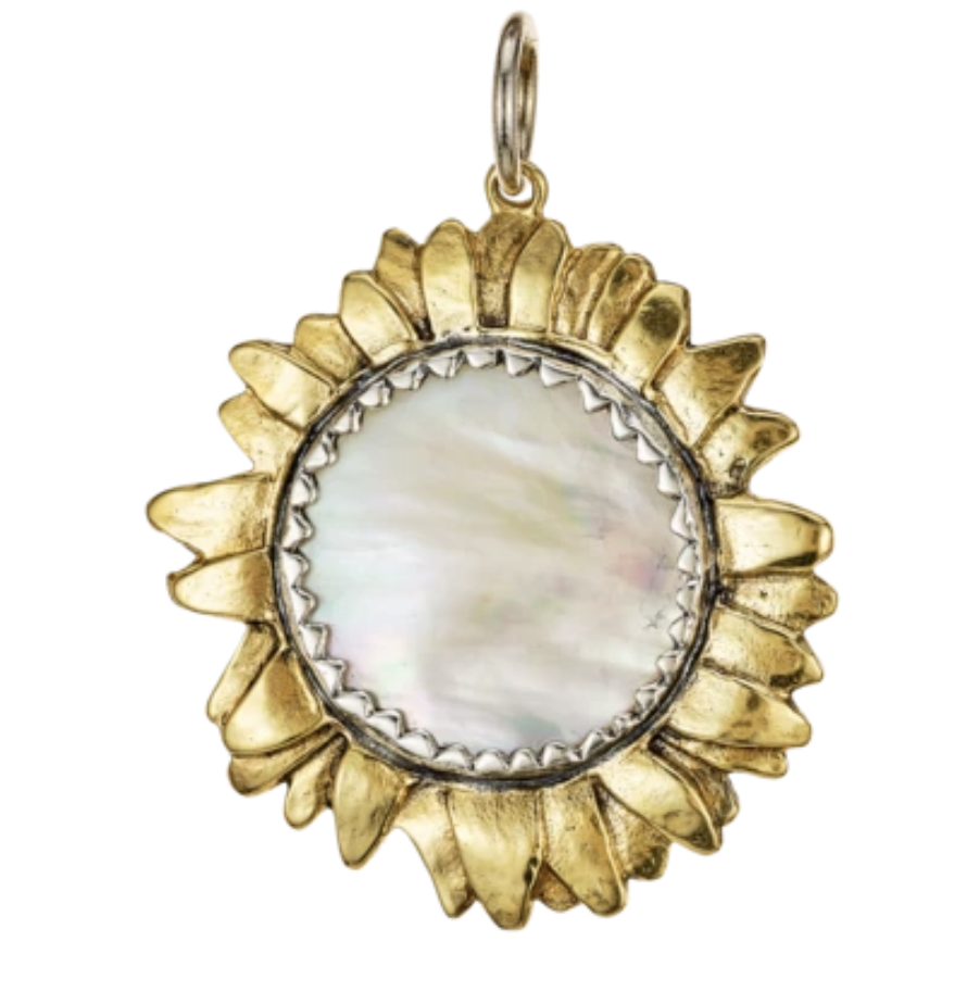 
            
                Load image into Gallery viewer, Moon Daisy Large White Pearl Pendant
            
        