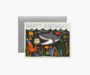 Shark Happy Birthday Card