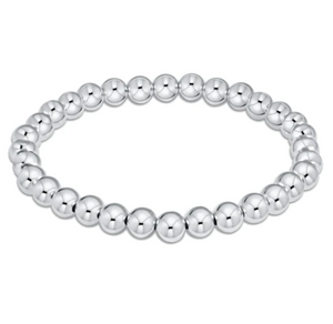 
            
                Load image into Gallery viewer, Classic Sterling 6mm Bead Bracelet
            
        