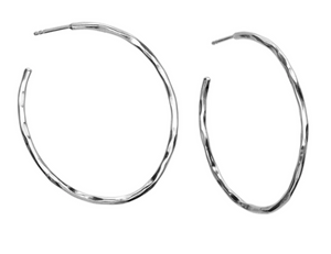 Airy Hoops Large Silver