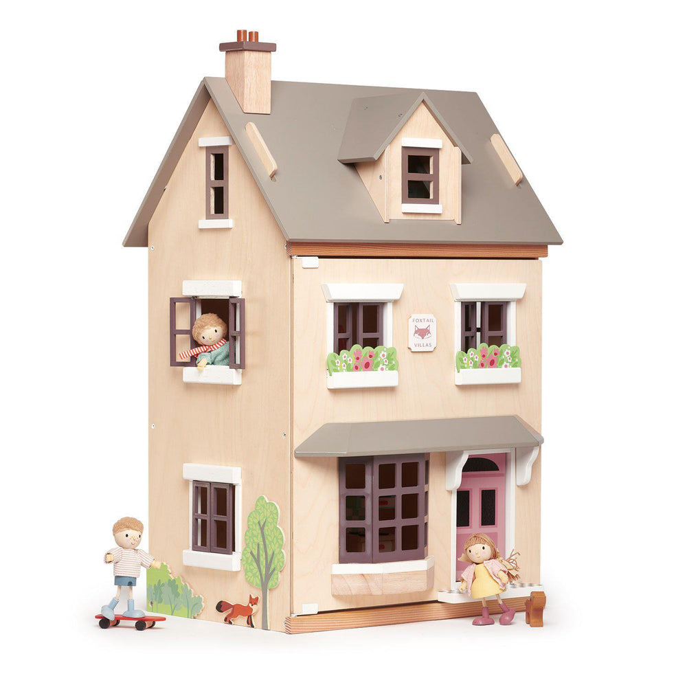 
            
                Load image into Gallery viewer, Foxtail Villa Wooden Toy House
            
        