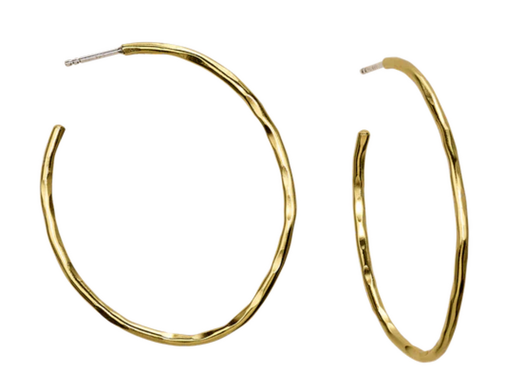 Airy Oval Hoops Brass Large