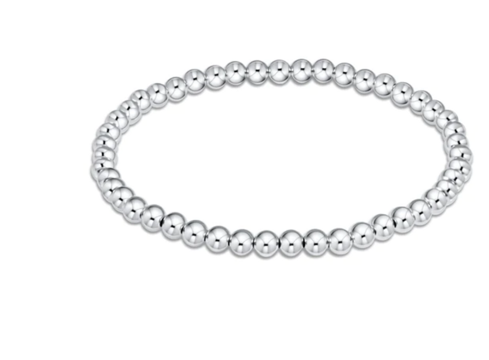 
            
                Load image into Gallery viewer, Classic Sterling 4mm Bead Bracelet
            
        
